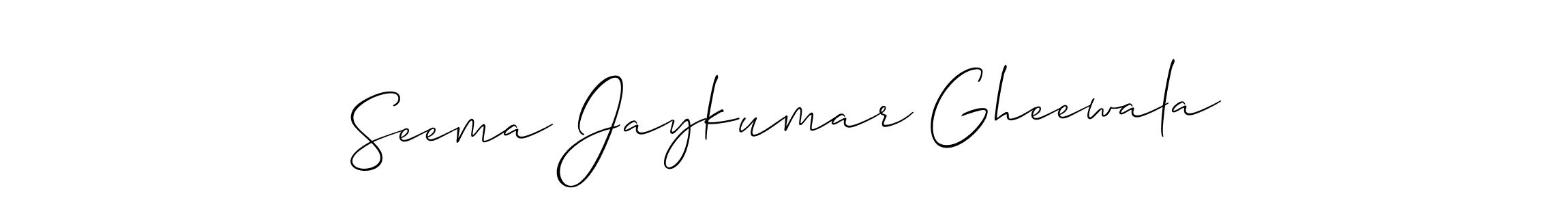 See photos of Seema Jaykumar Gheewala official signature by Spectra . Check more albums & portfolios. Read reviews & check more about Allison_Script font. Seema Jaykumar Gheewala signature style 2 images and pictures png