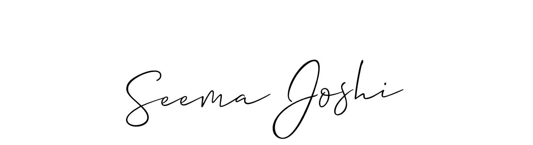 Best and Professional Signature Style for Seema Joshi. Allison_Script Best Signature Style Collection. Seema Joshi signature style 2 images and pictures png