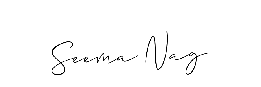 Check out images of Autograph of Seema Nag name. Actor Seema Nag Signature Style. Allison_Script is a professional sign style online. Seema Nag signature style 2 images and pictures png