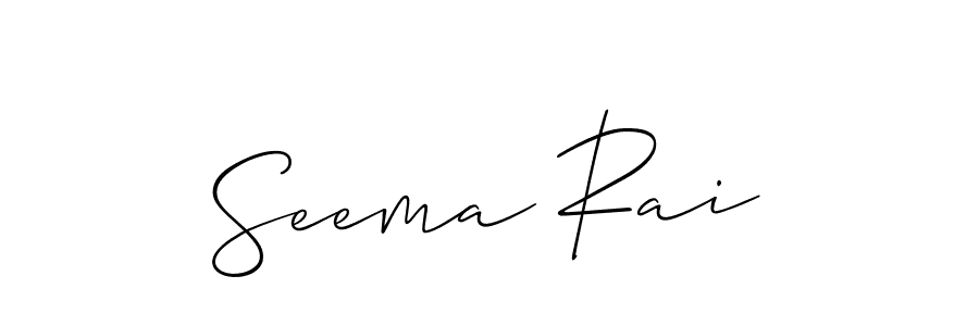 Also You can easily find your signature by using the search form. We will create Seema Rai name handwritten signature images for you free of cost using Allison_Script sign style. Seema Rai signature style 2 images and pictures png