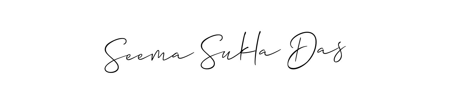 Similarly Allison_Script is the best handwritten signature design. Signature creator online .You can use it as an online autograph creator for name Seema Sukla Das. Seema Sukla Das signature style 2 images and pictures png