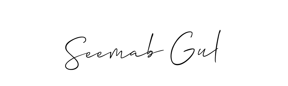 See photos of Seemab Gul official signature by Spectra . Check more albums & portfolios. Read reviews & check more about Allison_Script font. Seemab Gul signature style 2 images and pictures png