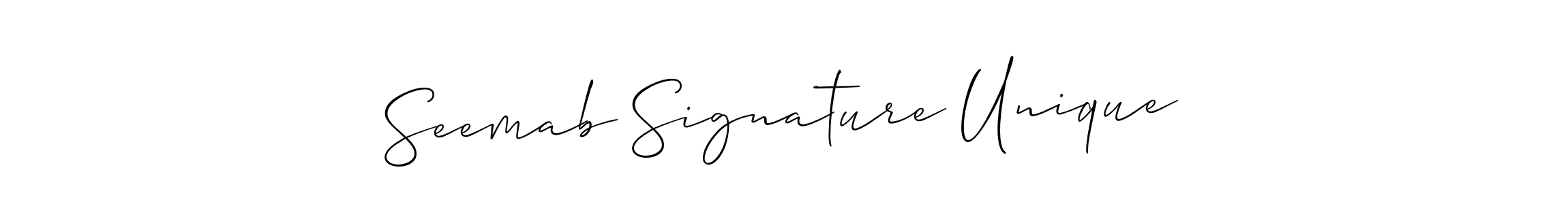 You should practise on your own different ways (Allison_Script) to write your name (Seemab Signature Unique) in signature. don't let someone else do it for you. Seemab Signature Unique signature style 2 images and pictures png