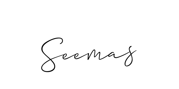 Best and Professional Signature Style for Seemas. Allison_Script Best Signature Style Collection. Seemas signature style 2 images and pictures png