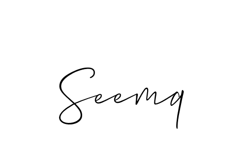 Make a beautiful signature design for name Seemq. Use this online signature maker to create a handwritten signature for free. Seemq signature style 2 images and pictures png