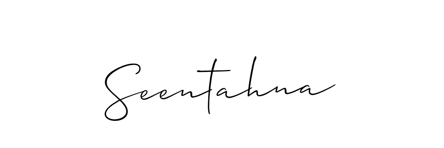 Best and Professional Signature Style for Seentahna. Allison_Script Best Signature Style Collection. Seentahna signature style 2 images and pictures png