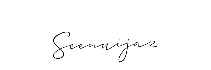 This is the best signature style for the Seenuijaz name. Also you like these signature font (Allison_Script). Mix name signature. Seenuijaz signature style 2 images and pictures png