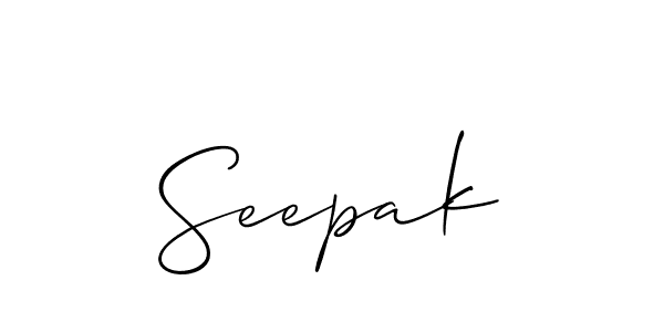 Once you've used our free online signature maker to create your best signature Allison_Script style, it's time to enjoy all of the benefits that Seepak name signing documents. Seepak signature style 2 images and pictures png