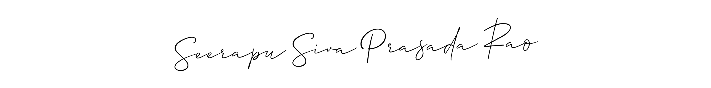Design your own signature with our free online signature maker. With this signature software, you can create a handwritten (Allison_Script) signature for name Seerapu Siva Prasada Rao. Seerapu Siva Prasada Rao signature style 2 images and pictures png