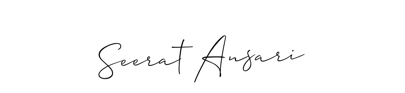 Once you've used our free online signature maker to create your best signature Allison_Script style, it's time to enjoy all of the benefits that Seerat Ansari name signing documents. Seerat Ansari signature style 2 images and pictures png