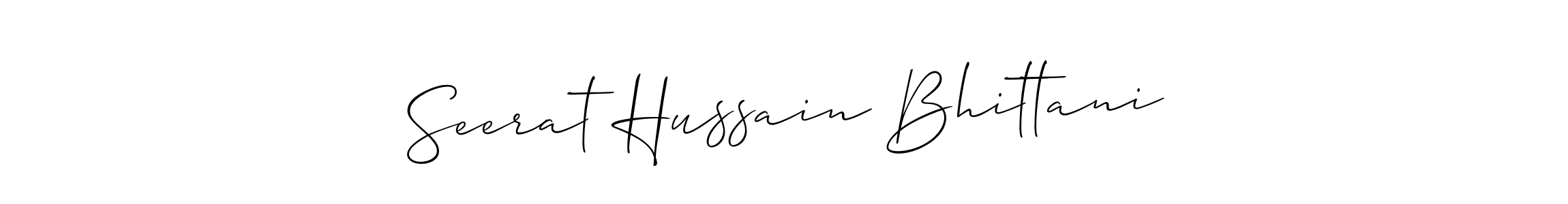 Make a beautiful signature design for name Seerat Hussain Bhittani. Use this online signature maker to create a handwritten signature for free. Seerat Hussain Bhittani signature style 2 images and pictures png