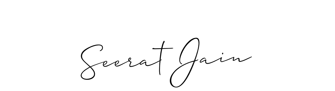 Make a beautiful signature design for name Seerat Jain. Use this online signature maker to create a handwritten signature for free. Seerat Jain signature style 2 images and pictures png