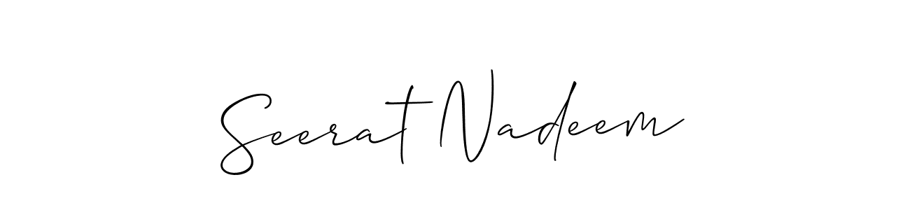 Make a beautiful signature design for name Seerat Nadeem. Use this online signature maker to create a handwritten signature for free. Seerat Nadeem signature style 2 images and pictures png