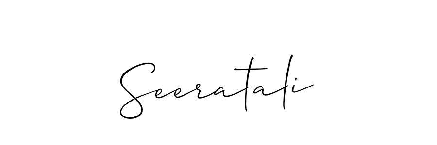 Create a beautiful signature design for name Seeratali. With this signature (Allison_Script) fonts, you can make a handwritten signature for free. Seeratali signature style 2 images and pictures png