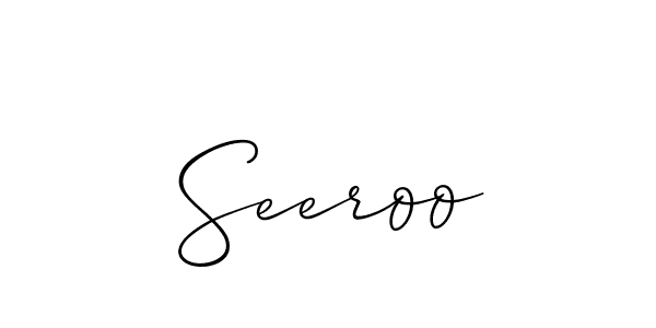 Make a beautiful signature design for name Seeroo. Use this online signature maker to create a handwritten signature for free. Seeroo signature style 2 images and pictures png