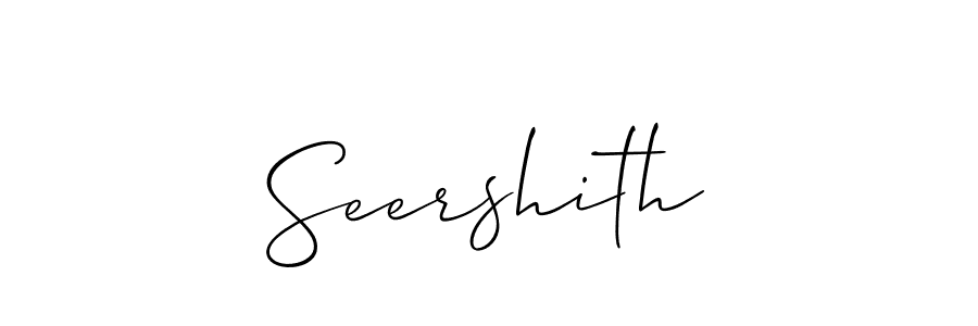 Make a beautiful signature design for name Seershith. Use this online signature maker to create a handwritten signature for free. Seershith signature style 2 images and pictures png