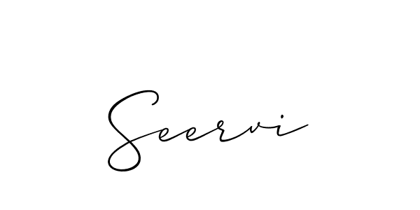 How to make Seervi signature? Allison_Script is a professional autograph style. Create handwritten signature for Seervi name. Seervi signature style 2 images and pictures png