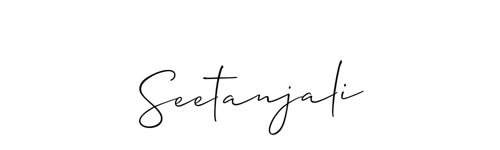 Also You can easily find your signature by using the search form. We will create Seetanjali name handwritten signature images for you free of cost using Allison_Script sign style. Seetanjali signature style 2 images and pictures png