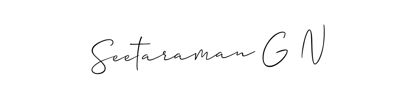 You should practise on your own different ways (Allison_Script) to write your name (Seetaraman G N) in signature. don't let someone else do it for you. Seetaraman G N signature style 2 images and pictures png