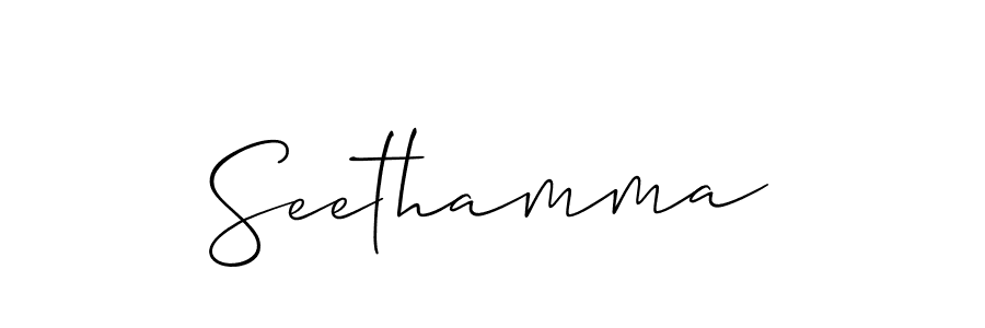 You should practise on your own different ways (Allison_Script) to write your name (Seethamma) in signature. don't let someone else do it for you. Seethamma signature style 2 images and pictures png