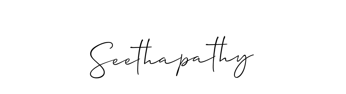 How to Draw Seethapathy signature style? Allison_Script is a latest design signature styles for name Seethapathy. Seethapathy signature style 2 images and pictures png