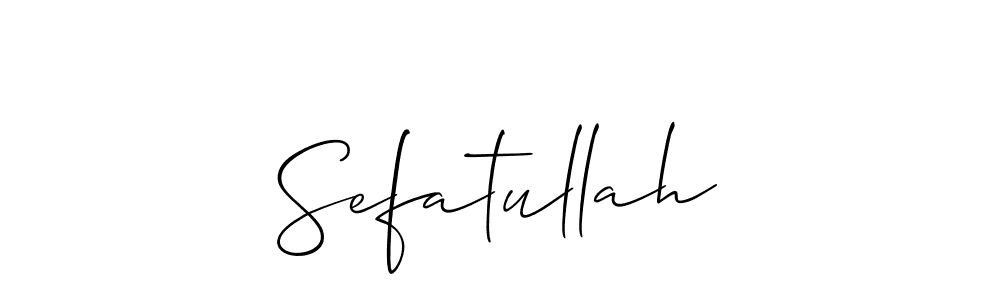 How to Draw Sefatullah signature style? Allison_Script is a latest design signature styles for name Sefatullah. Sefatullah signature style 2 images and pictures png