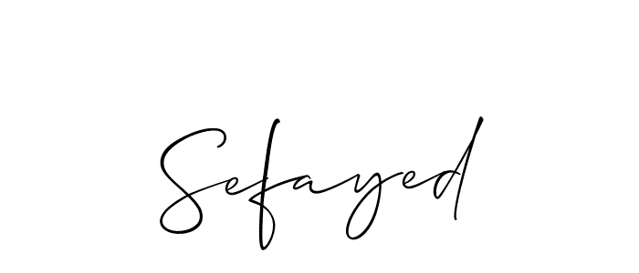 Make a short Sefayed signature style. Manage your documents anywhere anytime using Allison_Script. Create and add eSignatures, submit forms, share and send files easily. Sefayed signature style 2 images and pictures png