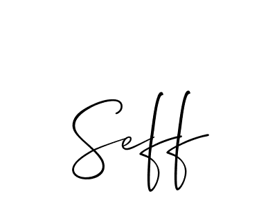 How to Draw Seff signature style? Allison_Script is a latest design signature styles for name Seff. Seff signature style 2 images and pictures png