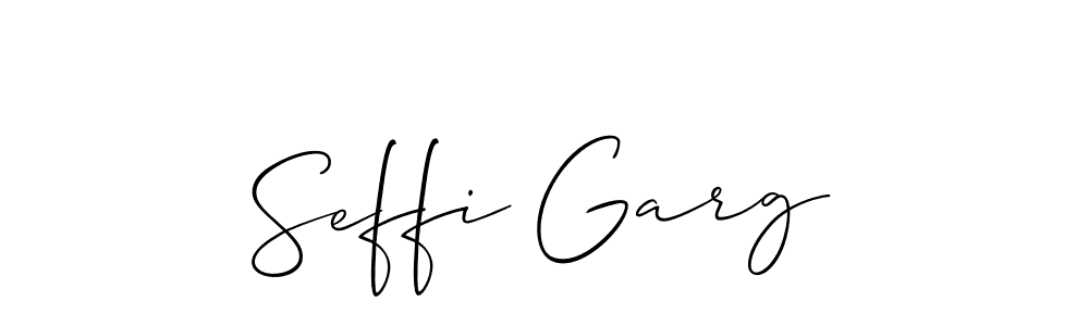 How to make Seffi Garg signature? Allison_Script is a professional autograph style. Create handwritten signature for Seffi Garg name. Seffi Garg signature style 2 images and pictures png