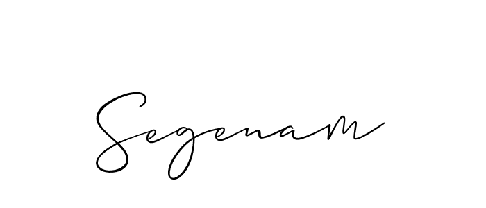 Also we have Segenam name is the best signature style. Create professional handwritten signature collection using Allison_Script autograph style. Segenam signature style 2 images and pictures png