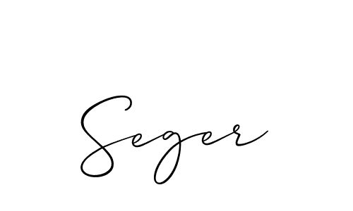 Best and Professional Signature Style for Seger. Allison_Script Best Signature Style Collection. Seger signature style 2 images and pictures png