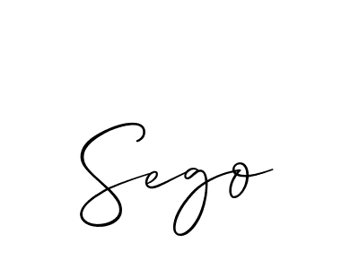 Sego stylish signature style. Best Handwritten Sign (Allison_Script) for my name. Handwritten Signature Collection Ideas for my name Sego. Sego signature style 2 images and pictures png