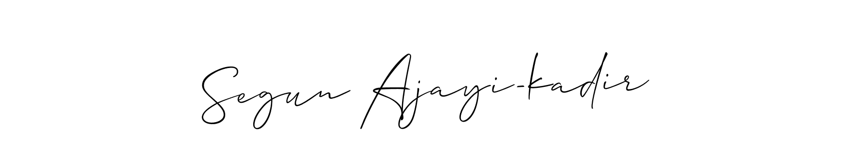 How to make Segun Ajayi-kadir signature? Allison_Script is a professional autograph style. Create handwritten signature for Segun Ajayi-kadir name. Segun Ajayi-kadir signature style 2 images and pictures png