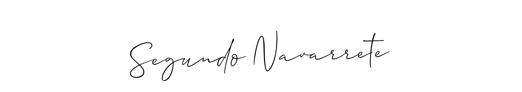 Allison_Script is a professional signature style that is perfect for those who want to add a touch of class to their signature. It is also a great choice for those who want to make their signature more unique. Get Segundo Navarrete name to fancy signature for free. Segundo Navarrete signature style 2 images and pictures png