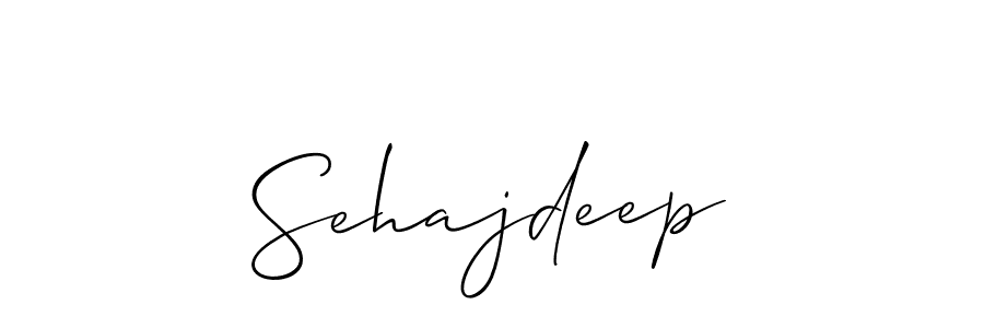 Design your own signature with our free online signature maker. With this signature software, you can create a handwritten (Allison_Script) signature for name Sehajdeep. Sehajdeep signature style 2 images and pictures png