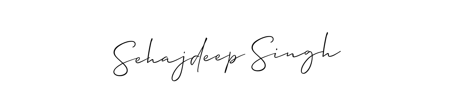 Use a signature maker to create a handwritten signature online. With this signature software, you can design (Allison_Script) your own signature for name Sehajdeep Singh. Sehajdeep Singh signature style 2 images and pictures png