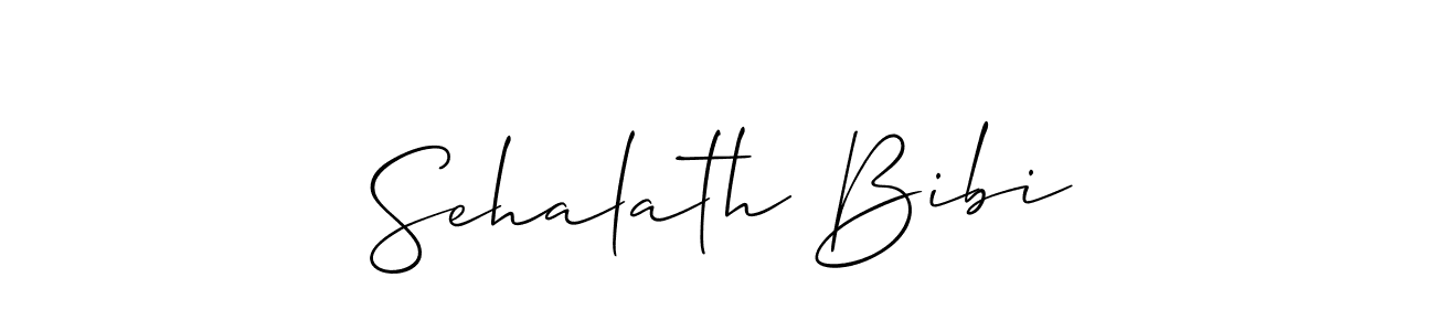 Make a short Sehalath Bibi signature style. Manage your documents anywhere anytime using Allison_Script. Create and add eSignatures, submit forms, share and send files easily. Sehalath Bibi signature style 2 images and pictures png