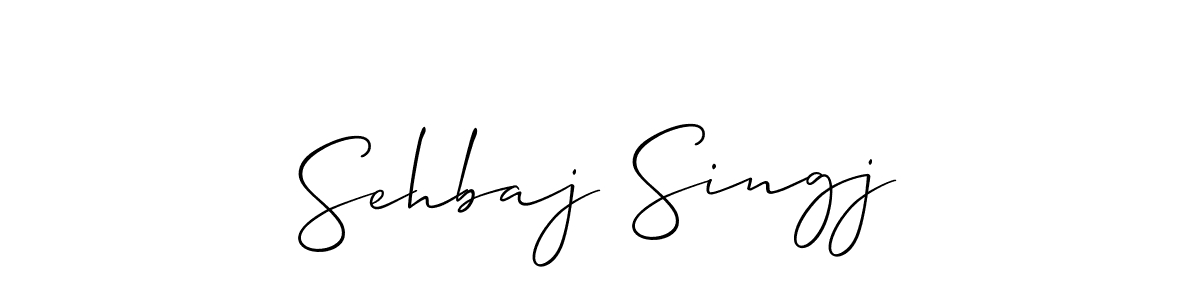The best way (Allison_Script) to make a short signature is to pick only two or three words in your name. The name Sehbaj Singj include a total of six letters. For converting this name. Sehbaj Singj signature style 2 images and pictures png
