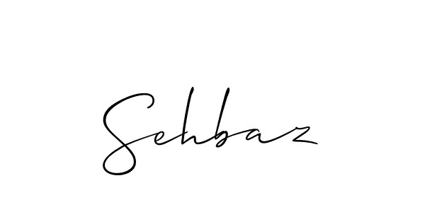 Sehbaz stylish signature style. Best Handwritten Sign (Allison_Script) for my name. Handwritten Signature Collection Ideas for my name Sehbaz. Sehbaz signature style 2 images and pictures png