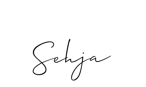 Make a short Sehja signature style. Manage your documents anywhere anytime using Allison_Script. Create and add eSignatures, submit forms, share and send files easily. Sehja signature style 2 images and pictures png