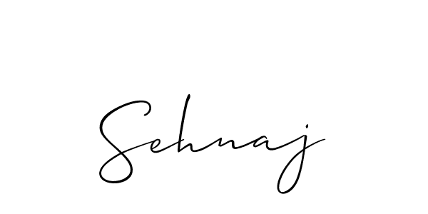 Sehnaj stylish signature style. Best Handwritten Sign (Allison_Script) for my name. Handwritten Signature Collection Ideas for my name Sehnaj. Sehnaj signature style 2 images and pictures png