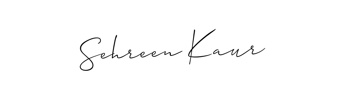 if you are searching for the best signature style for your name Sehreen Kaur. so please give up your signature search. here we have designed multiple signature styles  using Allison_Script. Sehreen Kaur signature style 2 images and pictures png