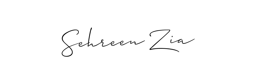 Sehreen Zia stylish signature style. Best Handwritten Sign (Allison_Script) for my name. Handwritten Signature Collection Ideas for my name Sehreen Zia. Sehreen Zia signature style 2 images and pictures png