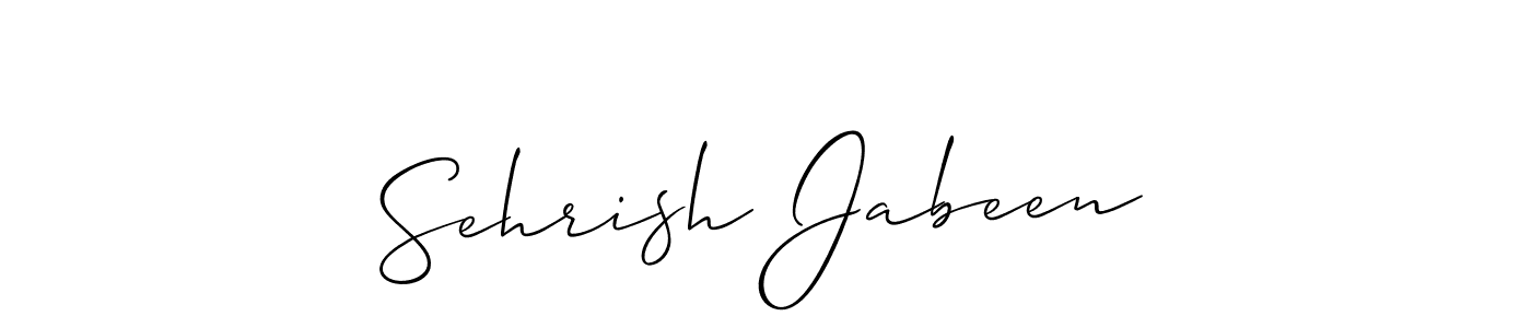 Best and Professional Signature Style for Sehrish Jabeen. Allison_Script Best Signature Style Collection. Sehrish Jabeen signature style 2 images and pictures png