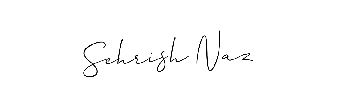 Also You can easily find your signature by using the search form. We will create Sehrish Naz name handwritten signature images for you free of cost using Allison_Script sign style. Sehrish Naz signature style 2 images and pictures png