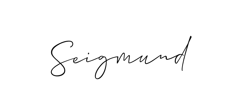 It looks lik you need a new signature style for name Seigmund. Design unique handwritten (Allison_Script) signature with our free signature maker in just a few clicks. Seigmund signature style 2 images and pictures png