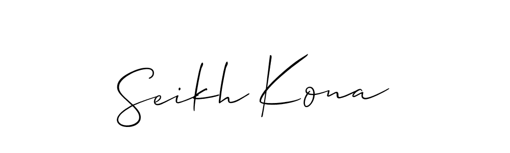 Make a short Seikh Kona signature style. Manage your documents anywhere anytime using Allison_Script. Create and add eSignatures, submit forms, share and send files easily. Seikh Kona signature style 2 images and pictures png