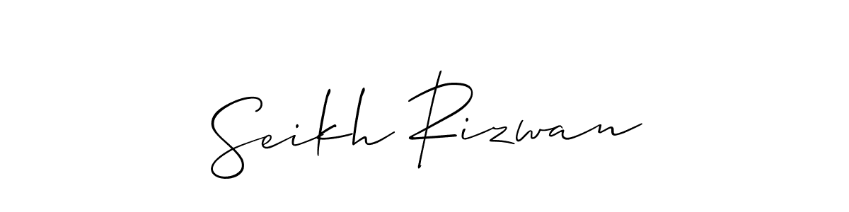 Similarly Allison_Script is the best handwritten signature design. Signature creator online .You can use it as an online autograph creator for name Seikh Rizwan. Seikh Rizwan signature style 2 images and pictures png