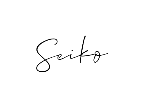 The best way (Allison_Script) to make a short signature is to pick only two or three words in your name. The name Seiko include a total of six letters. For converting this name. Seiko signature style 2 images and pictures png