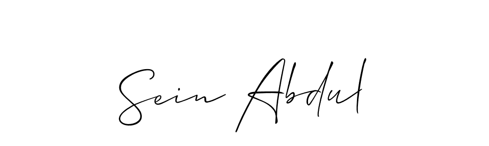 The best way (Allison_Script) to make a short signature is to pick only two or three words in your name. The name Sein Abdul include a total of six letters. For converting this name. Sein Abdul signature style 2 images and pictures png